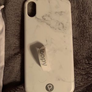 iphone XS Max Loopy case white marble